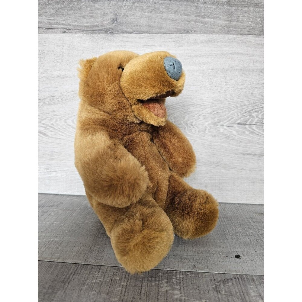 VINTAGE Playful Pals Mervyn's SMALL Brown Teddy Bear Stuffed Plush Toy 8" KOREA